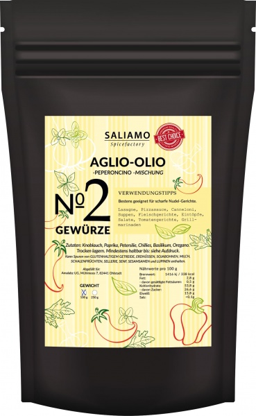 250g Aglio Olio e Peperoncino Gewürzmischung